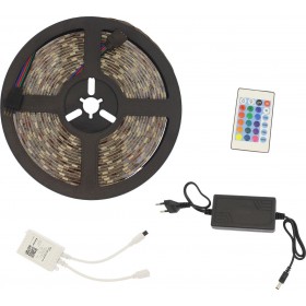 Andowl Ταινία LED Τροφοδοσίας 12V RGB Μήκους 5m Σετ με Τηλεχειριστήριο και Τροφοδοτικό Τύπου SMD5050Κωδικός: Q-T168 