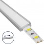 GloboStar Προφίλ Αλουμινίου Επιτοίχιο Milky Cover 70801-1M