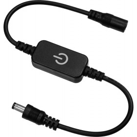 GloboStar Dimmer Αφής Χειρός με Διακόπτη On/Off Μαύρο 73304