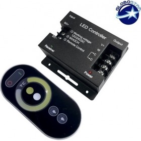 GloboStar Ασύρματο Dimmer και Controller για Ρυθμιζόμενο Λευκό Αφής RF με Τηλεχειριστήριο 77408