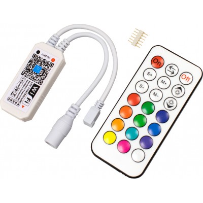 GloboStar Ασύρματο RGBW Controller RF με Τηλεχειριστήριο LED RGBW-WW Controller με Χειριστήριο 73430