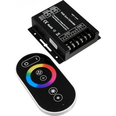 GloboStar Ασύρματο RGB Controller Αφής RF με Τηλεχειριστήριο 2.4G 73410