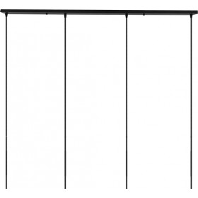 GloboStar Ροζέτα Φωτιστικού Οροφής DIY Ορθογώνια 1200x50mm με 4 Τρύπες Μαύρη σε Μαύρο Χρώμα 90824 GloboStar Ροζέτα Φωτιστικού Οροφής DIY Ορθογώνια 1200x50mm με 4 Τρύπες Μαύρη σε Μαύρο Χρώμα 90824