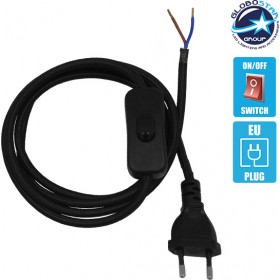 GloboStar Κρεμαστό Whip με Μαύρο Διακόπτη - Πρίζα Μαύρο Καλώδιο 1.4m σε Μαύρο Χρώμα 91040 GloboStar Κρεμαστό Whip με Μαύρο Διακόπτη - Πρίζα Μαύρο Καλώδιο 1.4m σε Μαύρο Χρώμα 91040