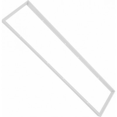 GloboStar Πλαίσιο για Φωτιστικά Στήριξης PVC Επιτοίχιας Τοποθέτησης για LED Πάνελ 120x30 Λευκό σε Λευκό Χρώμα 01817