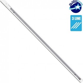 GloboStar Ράγα Φωτιστικών Διφασική 3 Καλωδίων 1 Μέτρο Λευκή σε Λευκό Χρώμα 93020 GloboStar Ράγα Φωτιστικών Διφασική 3 Καλωδίων 1 Μέτρο Λευκή σε Λευκό Χρώμα 93020