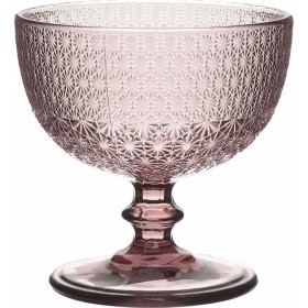 Inart Μπωλ Σερβιρίσματος Παγωτού Γυάλινο Μωβ με Διάμετρο 10.5cm 4τμχ Inart Μπωλ Σερβιρίσματος Παγωτού Γυάλινο Μωβ με Διάμετρο 10.5cm 4τμχ