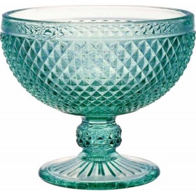 Click Μπωλ Σερβιρίσματος Παγωτού Γυάλινο Μπλε με Διάμετρο 12cm 6τμχ