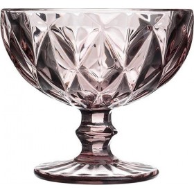 Inart Μπωλ Σερβιρίσματος Παγωτού Γυάλινο Ροζ με Διάμετρο 12cm 4τμχ Inart Μπωλ Σερβιρίσματος Παγωτού Γυάλινο Ροζ με Διάμετρο 12cm 4τμχ