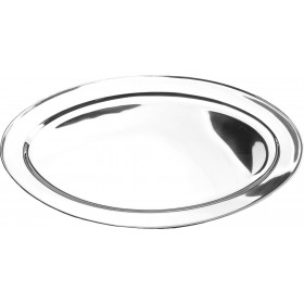 Πιατέλα Σερβιρίσματος Οβάλ Ανοξείδωτη Ασημί 60x60cmΚωδικός: PST-II-A-0.7-60 