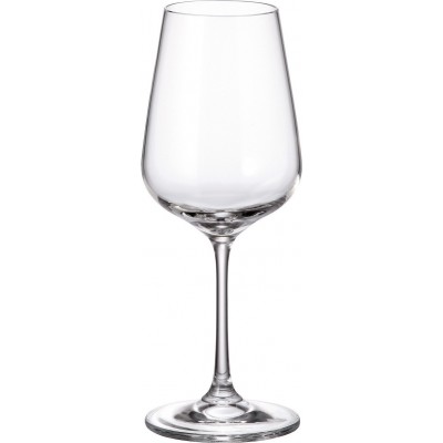 Bohemia Strix Σετ Ποτήρια για Λευκό Κρασί από Κρύσταλλο Κολωνάτα 360ml 6τμχ