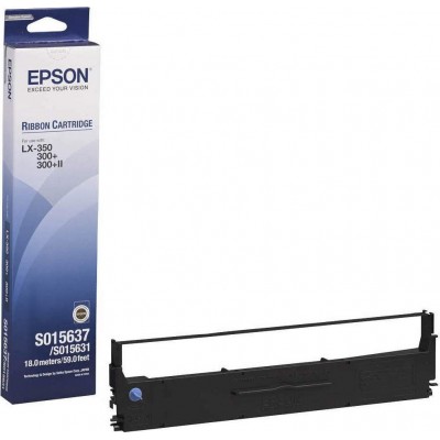 Epson S015637 Μελανοταινία Μαύρο (1τμχ)