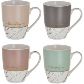 Click Κούπα από Πορσελάνη Πολύχρωμη 340ml 4τμχΚωδικός: 6-60-112-0002 