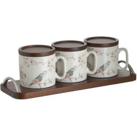 Inart Κούπα από Πορσελάνη με Καπάκι Λευκή 6τμχΚωδικός: 3-60-931-0197  Inart Κούπα από Πορσελάνη με Καπάκι Λευκή 6τμχΚωδικός: 3-60-931-0197