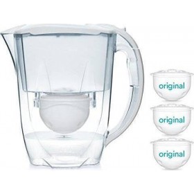 Aqua Optima Oria Κανάτα Σερβιρίσματος Πλαστική Λευκή με 3 Ανταλλακτικά Φίλτρα Original 2800ml Aqua Optima Oria Κανάτα Σερβιρίσματος Πλαστική Λευκή με 3 Ανταλλακτικά Φίλτρα Original 2800ml
