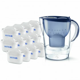 Brita Marella XL Κανάτα Σερβιρίσματος Πλαστική Blue με 12 Ανταλλακτικά Φίλτρα Maxtra+ 3500ml