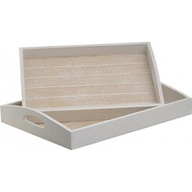 Inart Δίσκος Σερβιρίσματος Ξύλινος Μπεζ 40x30x7cm 2τμχΚωδικός: 6-70-147-0003  Inart Δίσκος Σερβιρίσματος Ξύλινος Μπεζ 40x30x7cm 2τμχΚωδικός: 6-70-147-0003