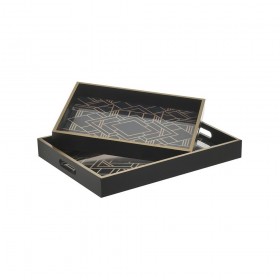 Inart Δίσκος Σερβιρίσματος Ξύλινος Μαύρος 2τμχΚωδικός: 3-70-151-0411  Inart Δίσκος Σερβιρίσματος Ξύλινος Μαύρος 2τμχΚωδικός: 3-70-151-0411