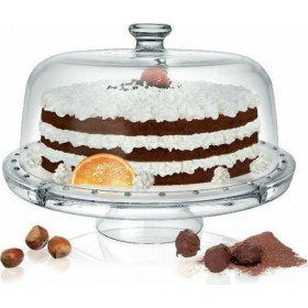 Borgonovo Palladio Τουρτιέρα Γυάλινη με Καπάκι και Πόδι Διάφανη 31x31x25.5cmΚωδικός: 01.65034 Borgonovo Palladio Τουρτιέρα Γυάλινη με Καπάκι και Πόδι Διάφανη 31x31x25.5cmΚωδικός: 01.65034