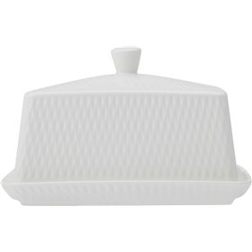 Maxwell & Williams Diamonds Βουτυριέρα από Πορσελάνη σε Λευκό Χρώμα Maxwell & Williams Diamonds Βουτυριέρα από Πορσελάνη σε Λευκό Χρώμα