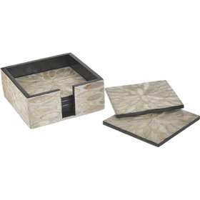 Inart Σουβέρ Ξύλινο με Βάση Μπεζ 12x12cm 6τμχΚωδικός: 3-70-564-0097  Inart Σουβέρ Ξύλινο με Βάση Μπεζ 12x12cm 6τμχΚωδικός: 3-70-564-0097