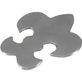 InTheBox Fleur De Lis Σουβέρ Μεταλλικό Ασημί 19x16cmΚωδικός: 016955 