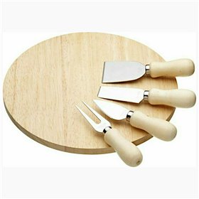 Kitchen Craft Πλατώ Σερβιρίσματος Τυριών Στρογγυλό Ξύλινο με Μαχαίρια & Πιρούνι Τυριού 25x25cm 5τμχΚωδικός: 35.00882  Kitchen Craft Πλατώ Σερβιρίσματος Τυριών Στρογγυλό Ξύλινο με Μαχαίρια & Πιρούνι Τυριού 25x25cm 5τμχΚωδικός: 35.00882