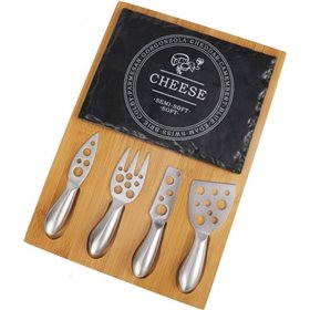 Cryspo Trio Πλατώ Σερβιρίσματος Τυριών Ξύλινο με Μαχαίρια & Πιρούνι 33x23cm 5τμχΚωδικός: 7723  Cryspo Trio Πλατώ Σερβιρίσματος Τυριών Ξύλινο με Μαχαίρια & Πιρούνι 33x23cm 5τμχΚωδικός: 7723