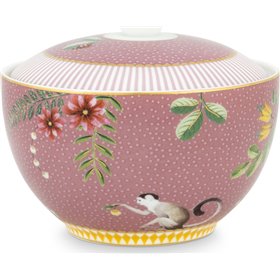 PiP Studio La Majorelle Ζαχαριέρα Σερβιρίσματος από Πορσελάνη σε Ροζ Χρώμα PiP Studio La Majorelle Ζαχαριέρα Σερβιρίσματος από Πορσελάνη σε Ροζ Χρώμα