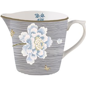 Laura Ashley Midnight Pinstripe Γαλατιέρα Σερβιρίσματος από Πορσελάνη σε Γκρι Χρώμα Laura Ashley Midnight Pinstripe Γαλατιέρα Σερβιρίσματος από Πορσελάνη σε Γκρι Χρώμα