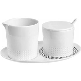 Raeder Σετ Γαλατιέρα & Ζαχαριέρα Σερβιρίσματος από Πορσελάνη σε Λευκό Χρώμα 4τμχ Raeder Σετ Γαλατιέρα & Ζαχαριέρα Σερβιρίσματος από Πορσελάνη σε Λευκό Χρώμα 4τμχ