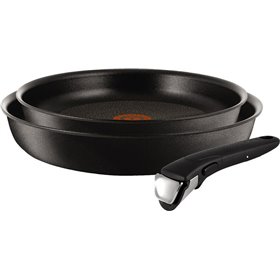 Tefal Ingenio Expertise L65092 Σετ Τηγάνια από Αλουμίνιο Μαύρα με Αντικολλητική Επίστρωση L65092 3τμχ Tefal Ingenio Expertise L65092 Σετ Τηγάνια από Αλουμίνιο Μαύρα με Αντικολλητική Επίστρωση L65092 3τμχ