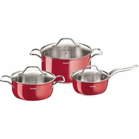 Tefal Intuition Σετ Κατσαρόλες από Ανοξείδωτο Ατσάλι Κόκκινες B903S3 3τμχ Tefal Intuition Σετ Κατσαρόλες από Ανοξείδωτο Ατσάλι Κόκκινες B903S3 3τμχ