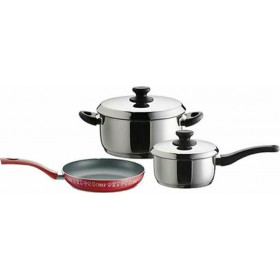 Pyramis Smartcook Σετ Μαγειρικά Σκεύη από Ανοξείδωτο Ατσάλι Ασημί με Αντικολλητική Επίστρωση 014004001 5τμχ Pyramis Smartcook Σετ Μαγειρικά Σκεύη από Ανοξείδωτο Ατσάλι Ασημί με Αντικολλητική Επίστρωση 014004001 5τμχ