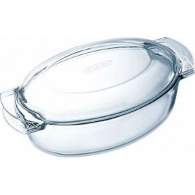 Pyrex Γάστρα Οβάλ Γυάλινη με Γυάλινο Καπάκι 38x22cmΚωδικός: 346000  Pyrex Γάστρα Οβάλ Γυάλινη με Γυάλινο Καπάκι 38x22cmΚωδικός: 346000