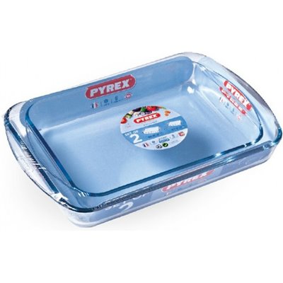 Pyrex Essentials 239 &amp 234 Ορθογώνιο Πυρίμαχο Σκεύος Γυάλινο 40cm 2τμχ