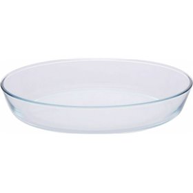 Estia Crystal Οβάλ Πυρίμαχο Σκεύος Γυάλινο 35x25x7cm