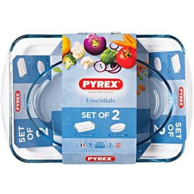 Pyrex Essentials Ορθογώνιο Πυρίμαχο Σκεύος Γυάλινο 2τμχ Pyrex Essentials Ορθογώνιο Πυρίμαχο Σκεύος Γυάλινο 2τμχ