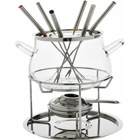 Brandani Σκεύος για Φοντύ με Ρεσώ από Ανοξείδωτο Ατσάλι 22x22x22cm 53799 Brandani Σκεύος για Φοντύ με Ρεσώ από Ανοξείδωτο Ατσάλι 22x22x22cm 53799