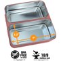 Healthy Human On The Go Bento Δοχείο Φαγητού Inox Λευκό 20x20cmΚωδικός: HH-SOB29 