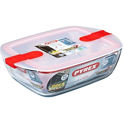 Pyrex Cook Heat Δοχείο Φαγητού Γυάλινο Κατάλληλο για Φούρνο Μικροκυμάτων 2500mlΚωδικός: 333075 