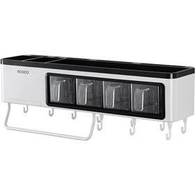 Ecoco Βάση Οργάνωσης Κουζίνας Πλαστική σε Λευκό Χρώμα E1705