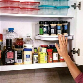 Βάση Οργάνωσης Κουζίνας Πλαστική σε Λευκό Χρώμα HO-KI-1087