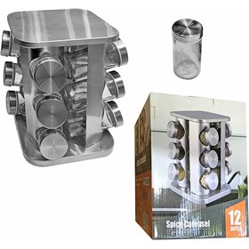 HOMie Θήκη Μπαχαρικών σε Περιστρεφόμενη Βάση 12τμχ HOMie Θήκη Μπαχαρικών σε Περιστρεφόμενη Βάση 12τμχ