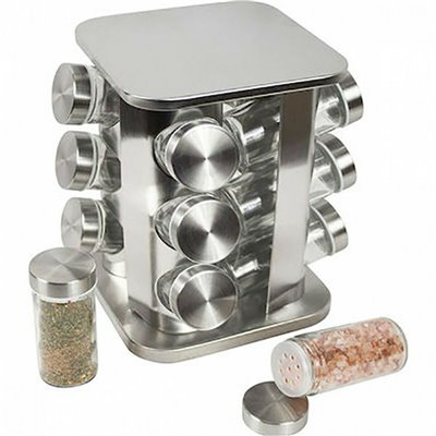 Spice Carousel Θήκη Μπαχαρικών σε Περιστρεφόμενη Βάση 12τμχ