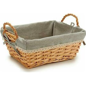 Καλάθι Ψωμιού Ψάθινο σε Μπεζ Χρώμα 24.5x35x17.5cm