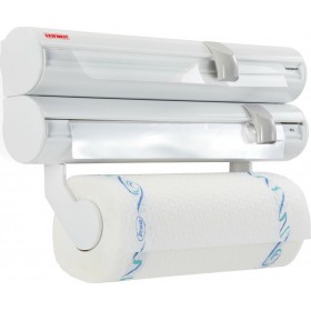 Leifheit Mobil Fam Βάση για Χαρτί Κουζίνας Επιτοίχια Πλαστική σε Λευκό Χρώμα 30x7x35cm 25795