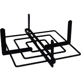 Espiel Χαρτοπετσετοθήκη Μεταλλική σε Μαύρο Χρώμα 21x21x8cm MTT306