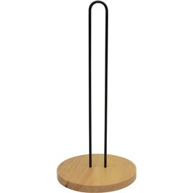 Ankor Βάση για Χαρτί Κουζίνας Μεταλλική σε Μαύρο Χρώμα 17x17x32cm 806331