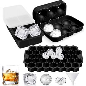 Freshty Παγοθήκη από Σιλικόνη 49 Θέσεων με Καπάκι Μαύρη 3τμχ Freshty Παγοθήκη από Σιλικόνη 49 Θέσεων με Καπάκι Μαύρη 3τμχ